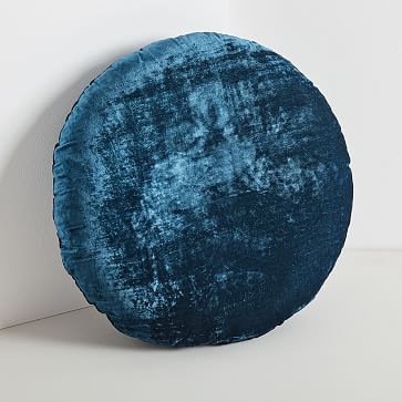 round blue pillows