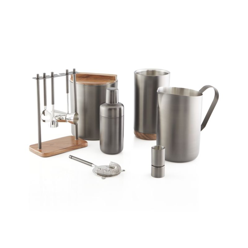 Fenton Graphite Cocktail Shaker + Reviews | Crate & Barrel