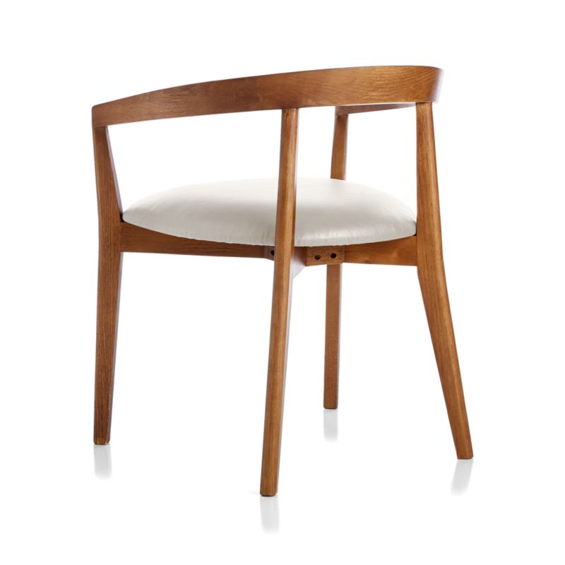 cullen shiitake sand round back dining chair