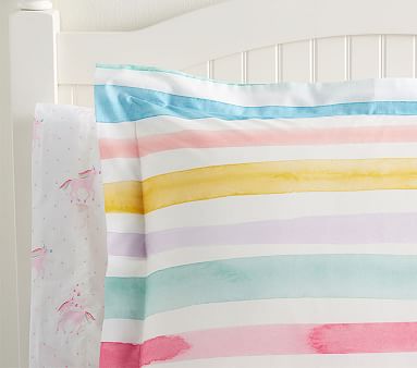 Kayla Rainbow Stripe Duvet Cover Full Queen Pottery Barn Kids