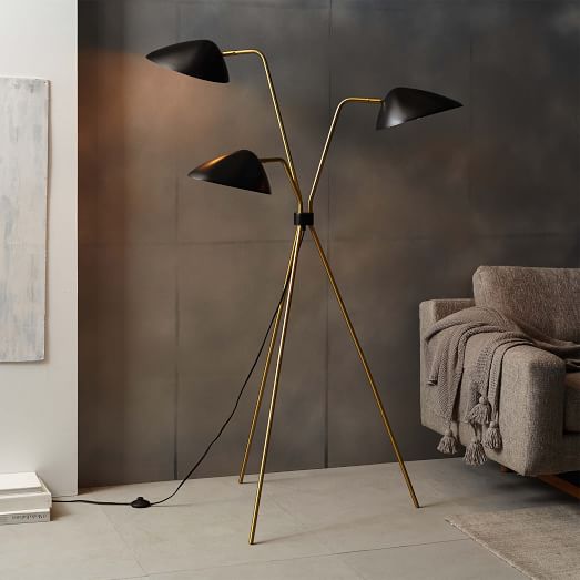 curvilinear floor lamp