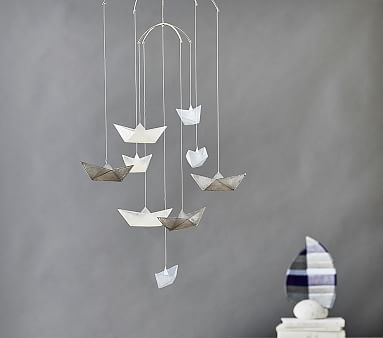 pottery barn sailboat mobile