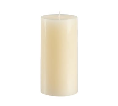 Unscented Wax Pillar Candle