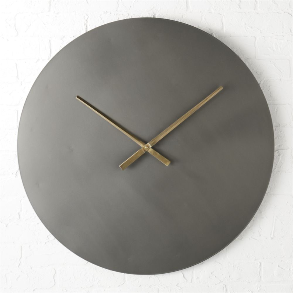 Iron Circle 30 Wall Clock Cb2 Havenly