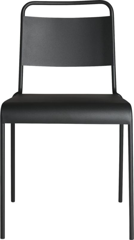 Lucinda black best sale stacking chair