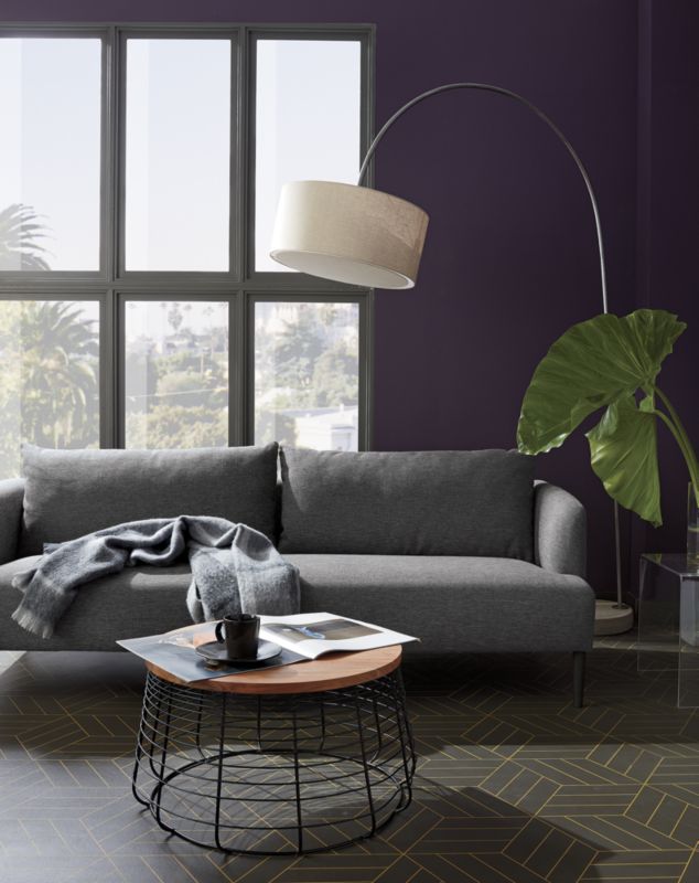 ronan grey sofa CB2 Havenly