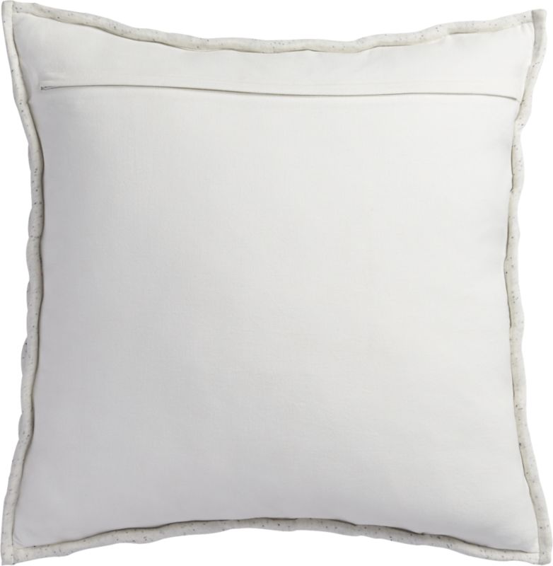 "20"" jersey interknit ivory pillow with downalternative insert" CB2