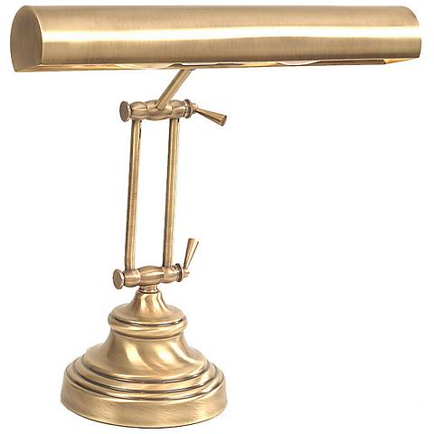 House Of Troy Round Base Upright Antique Brass Piano Lamp Lamps Plus House Of Troy Round Base Upright, House Of Troy Upright Piano Lamp