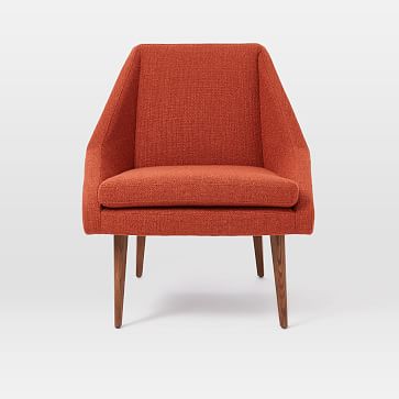 west elm orange chair