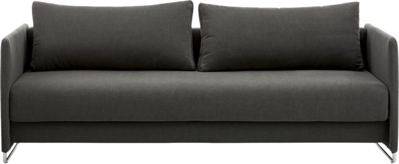 Tandom Dark Grey Sleeper Sofa Cb2