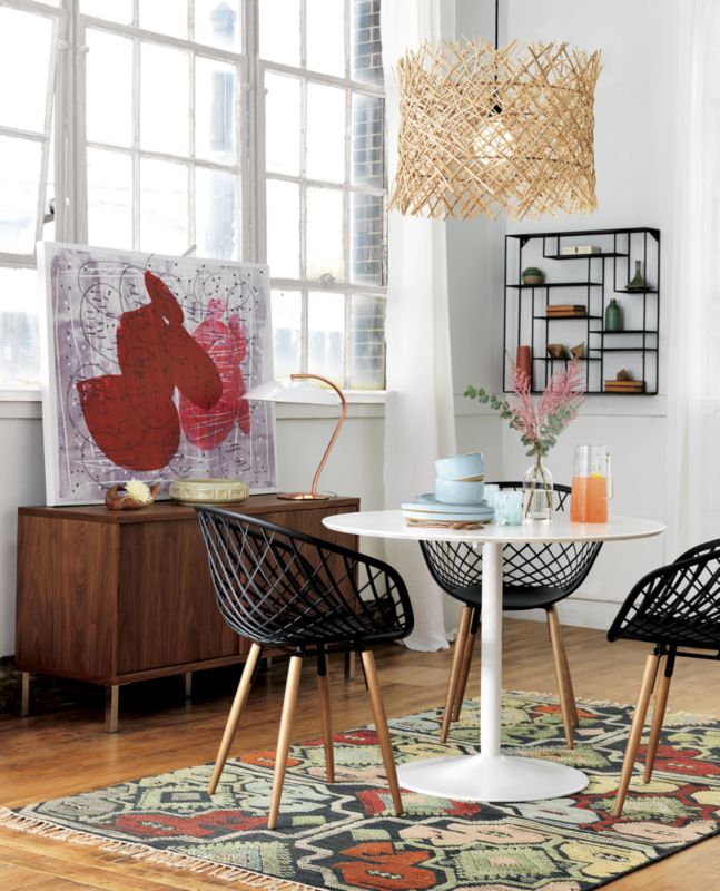 Odyssey white dining table discount