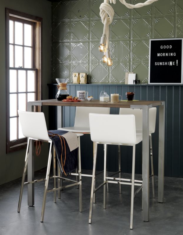 cb2 high top dining table