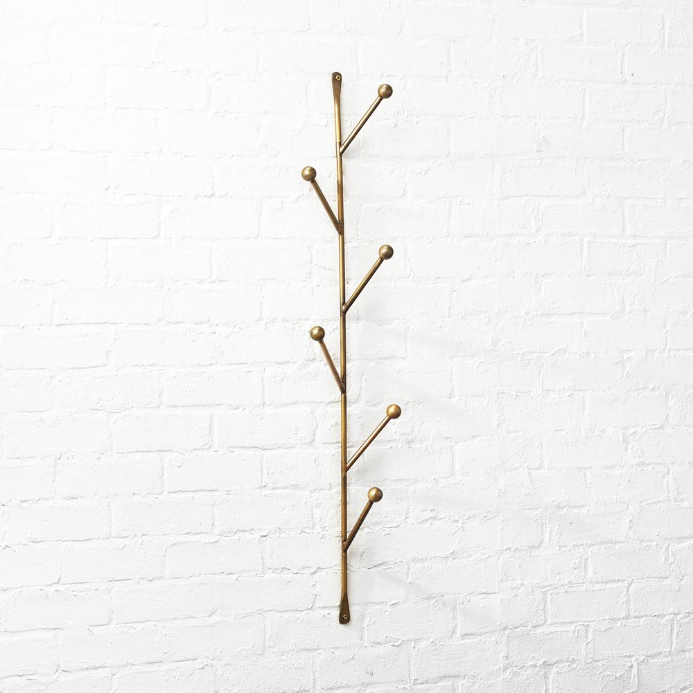 Barker Vertical Wall Mounted Coat Rack CB2 Havenly