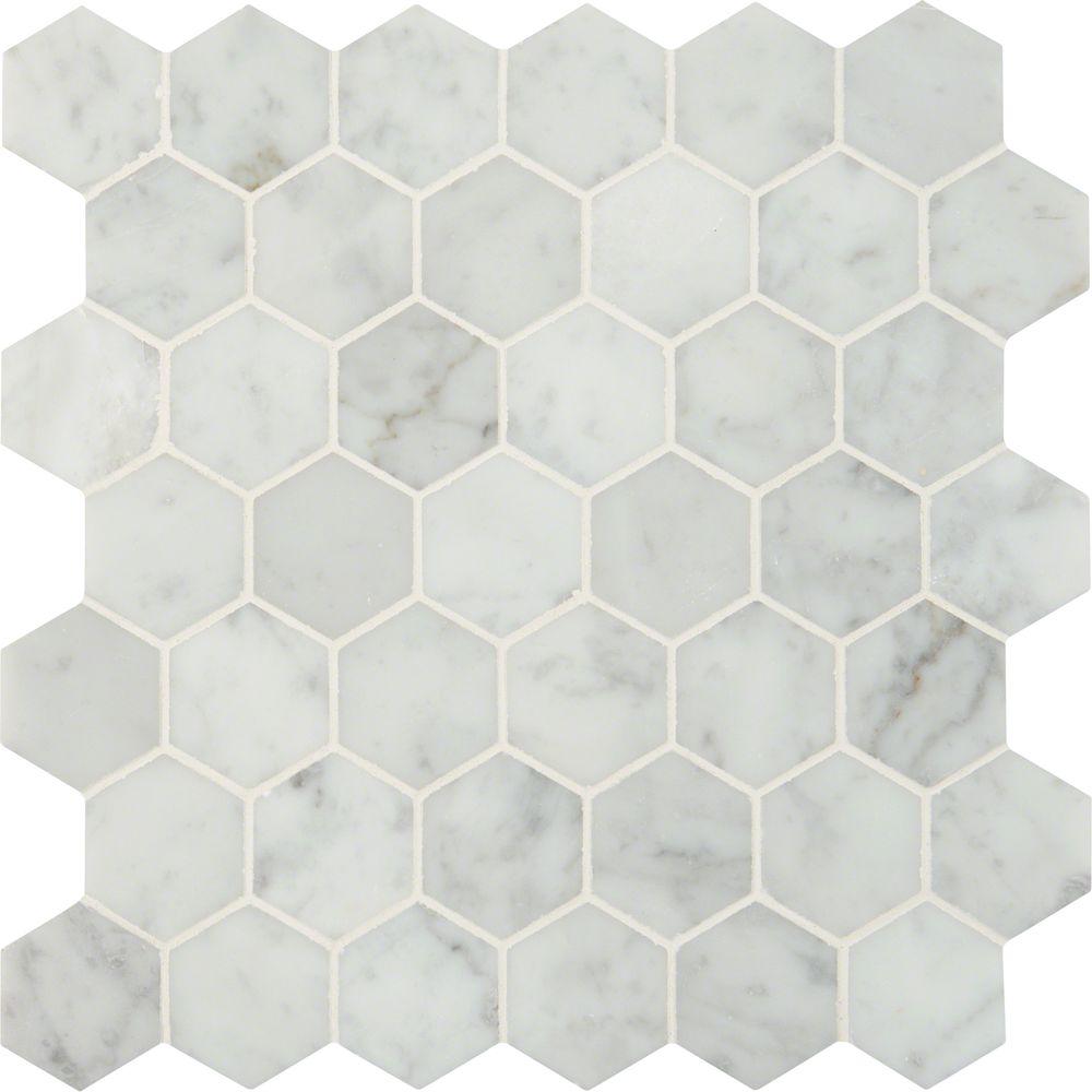 Ms International Carrara White Hexagon, International Tile And Marble