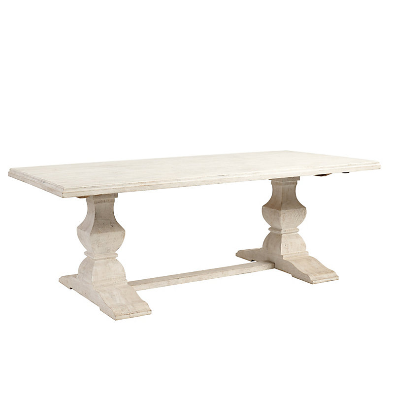 Ballard Designs Andrews Double Pedestal Dining Table 84" Ballard