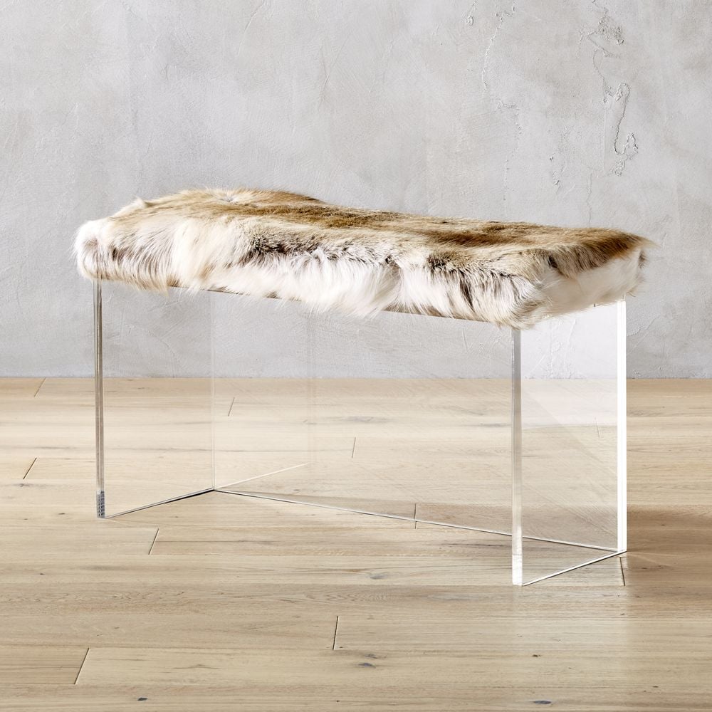 Acrylic bench cb2 discount