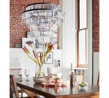 britta crystal chandelier