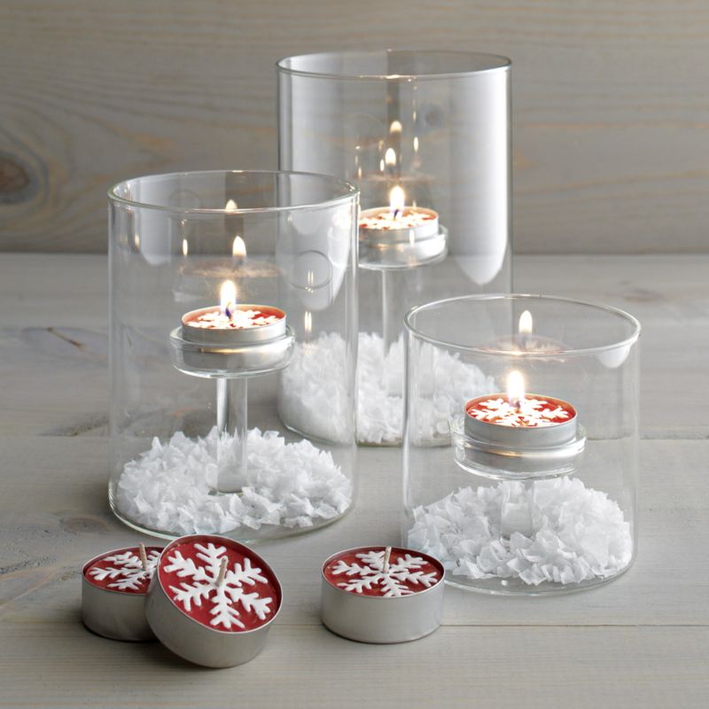 Elsa Medium Glass Tealight Candle Holder + Reviews, Crate & Barrel