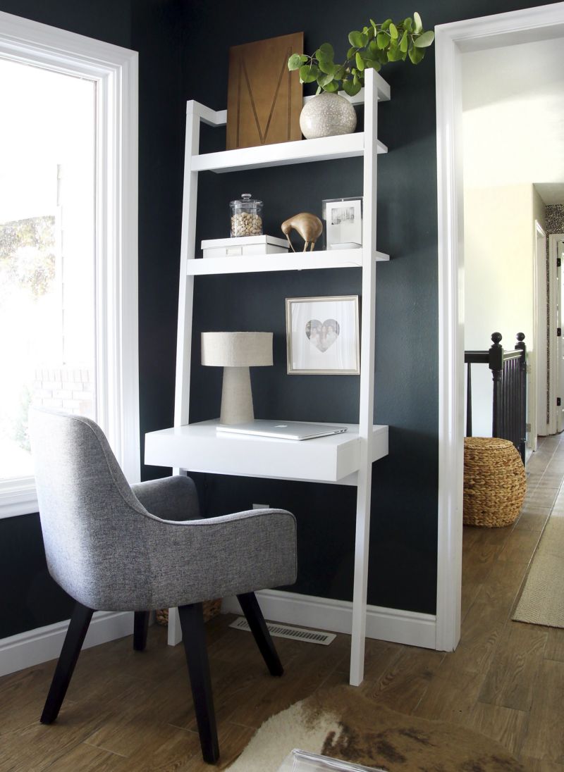 Sawyer white leaning desk discount