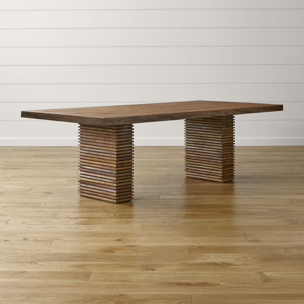 Crate and barrel reclaimed deals wood dining table