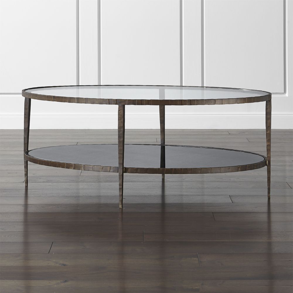 Clairemont Oval Coffee Table - Crate and Barrel | Havenly