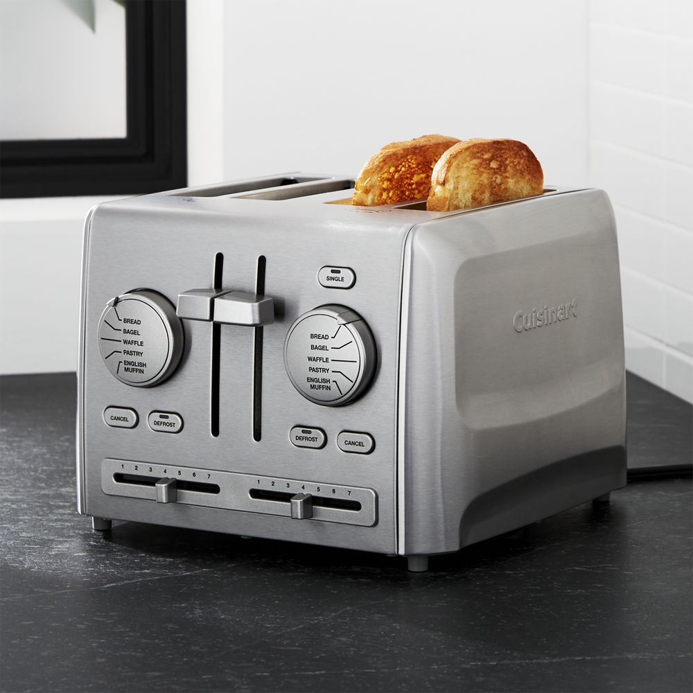 Cuisinart Custom Select ™ 4-Slice Toaster - Crate and Barrel | Havenly