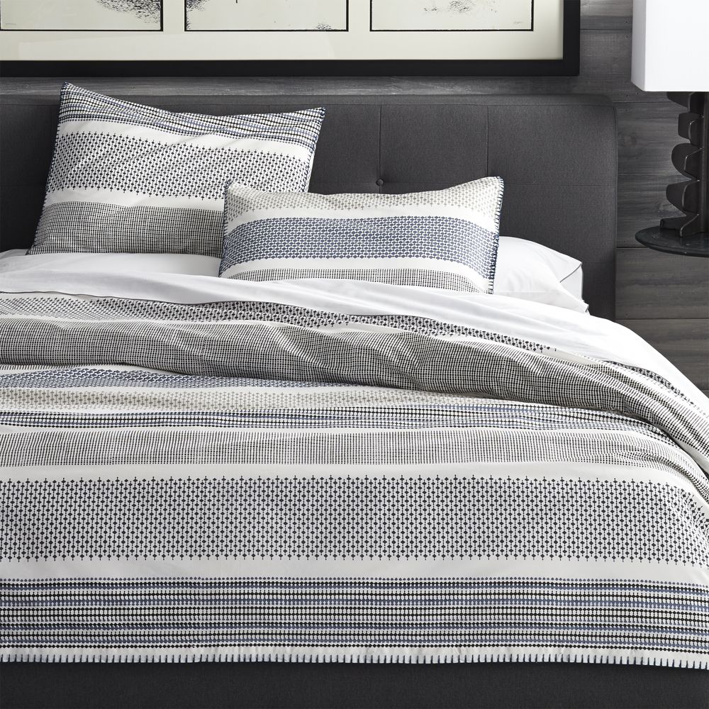 Medina Duvet Cover Crate and Barrel Havenly