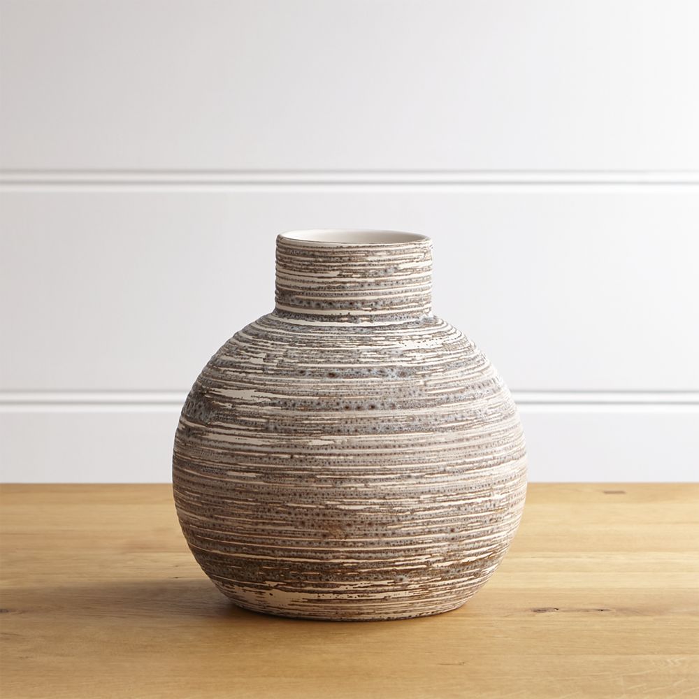 Cove Short Circular Vase Crate and Barrel Havenly
