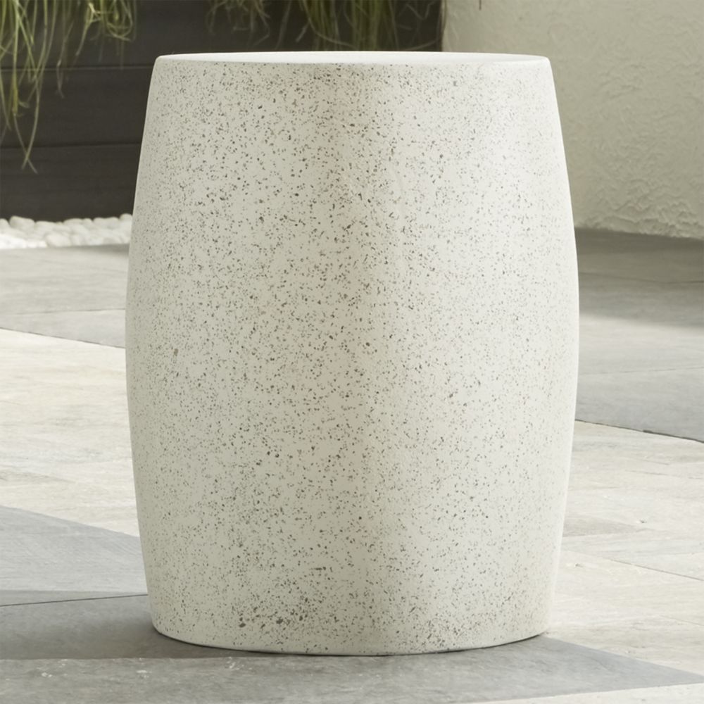 Mesa Outdoor Garden Stool Side Table Crate and Barrel Havenly