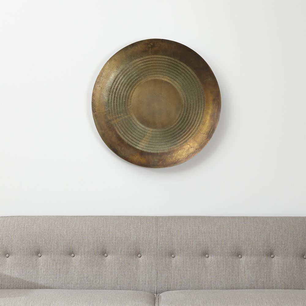 Disc Metal Wall Art Crate and Barrel Havenly