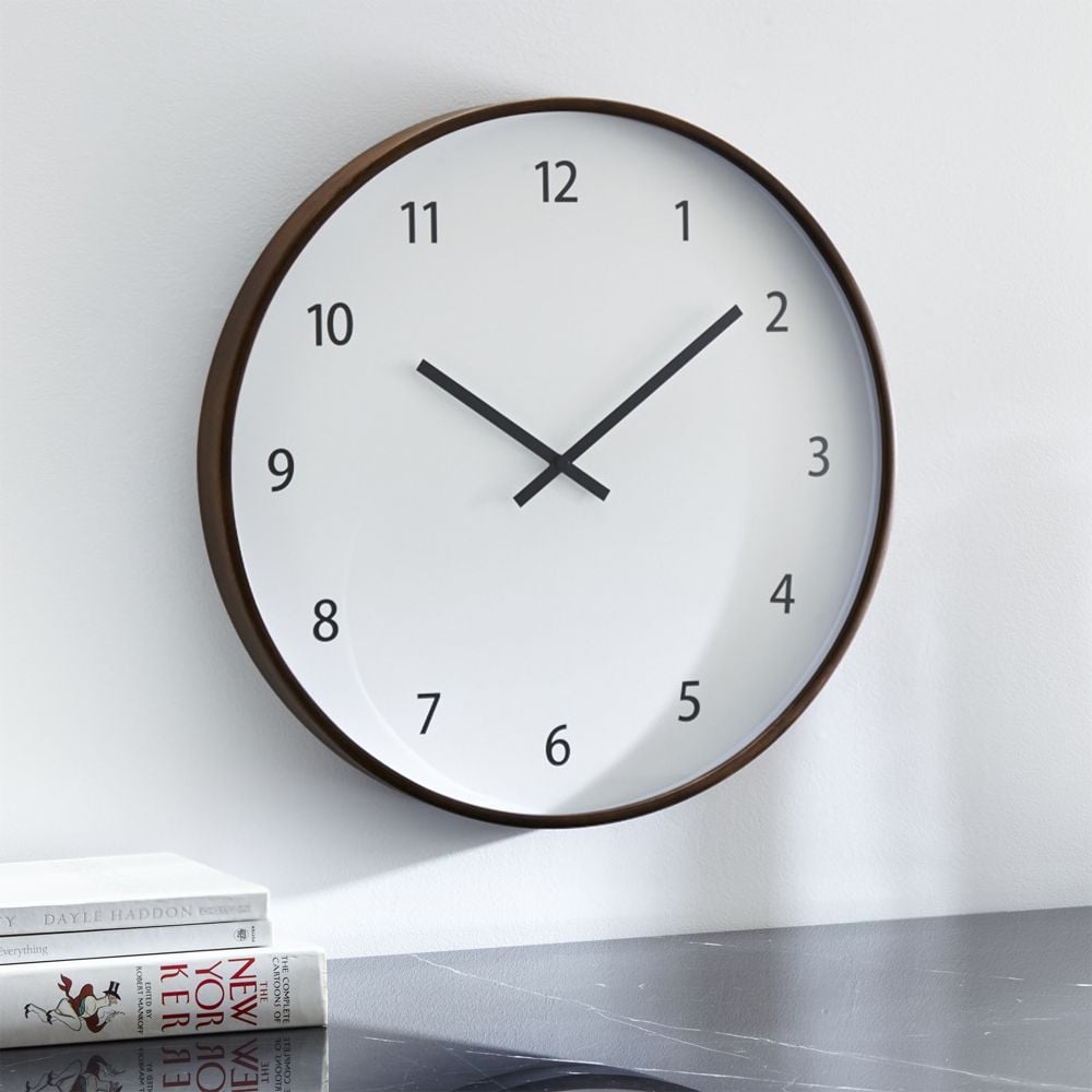 Lorne 20" Wall Clock Crate and Barrel Havenly