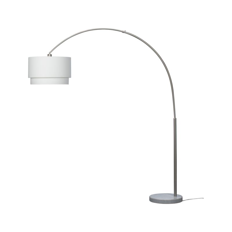 Dexter Arc Floor Lamp Crate And Barrel Havenly Dexter Arc Floor Lamp Crate And, Dexter Arc Floor Lamp With White Shade