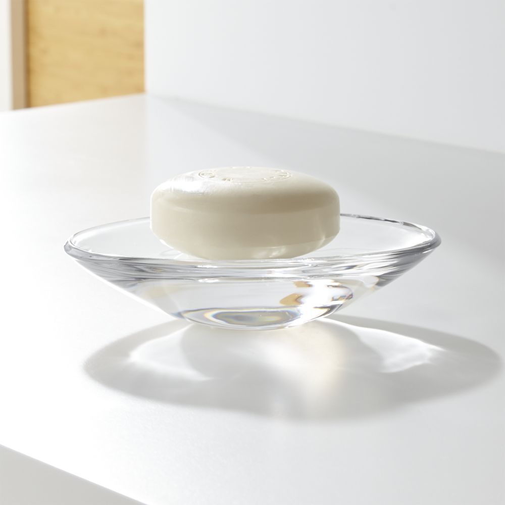 Oval Glass Soap Dish Crate and Barrel Havenly