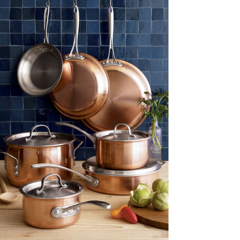 Calphalon Tri Ply Copper 10-Piece Cookware Set