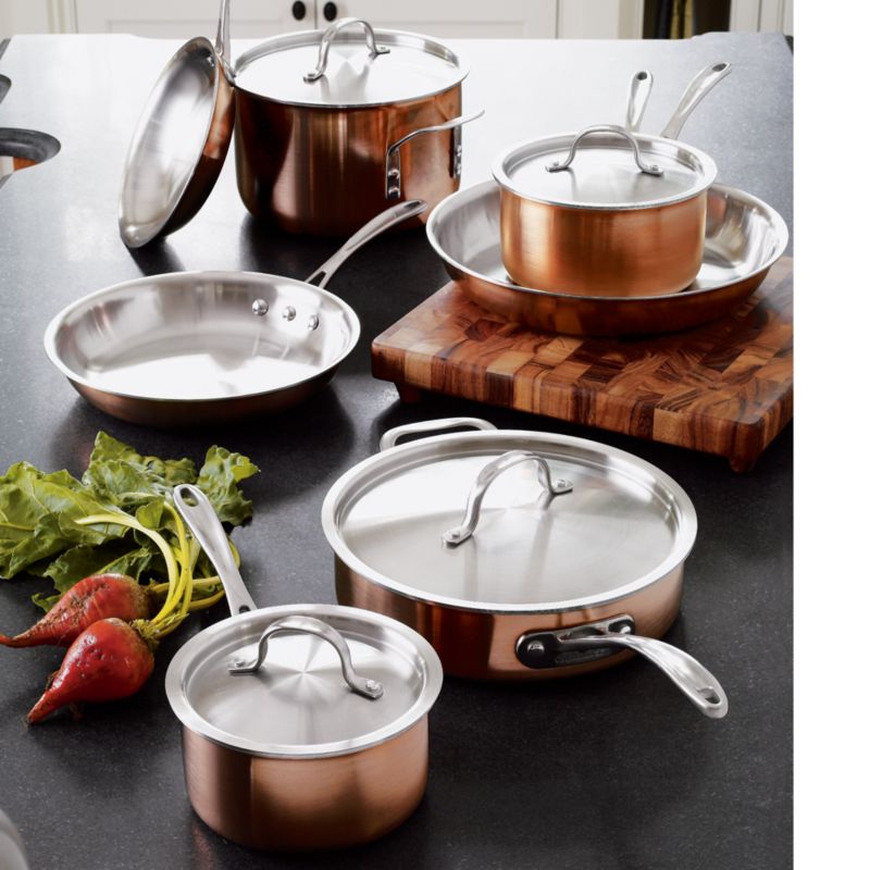 Calphalon Tri Ply Copper 10-Piece Cookware Set