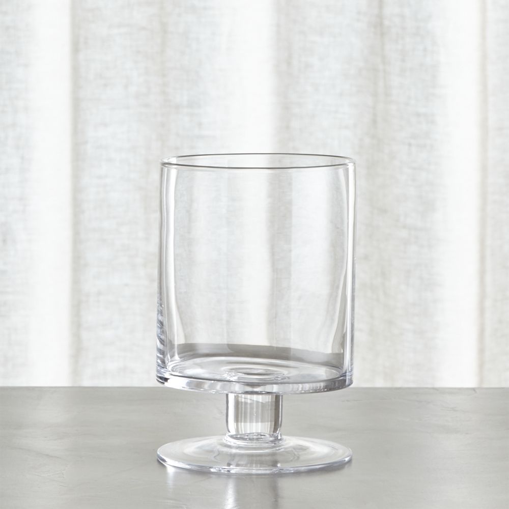 London Small Clear Hurricane Candle Holder - Crate and Barrel Havenly.