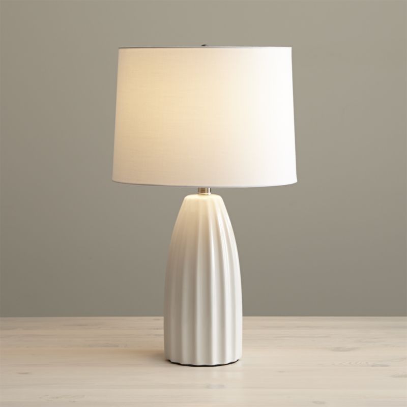 Ella Table Lamp White Crate And, Crate And Barrel Ella White Table Lamp