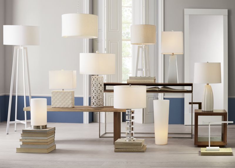 Ella Table Lamp White Crate And, Crate And Barrel Ella White Table Lamp