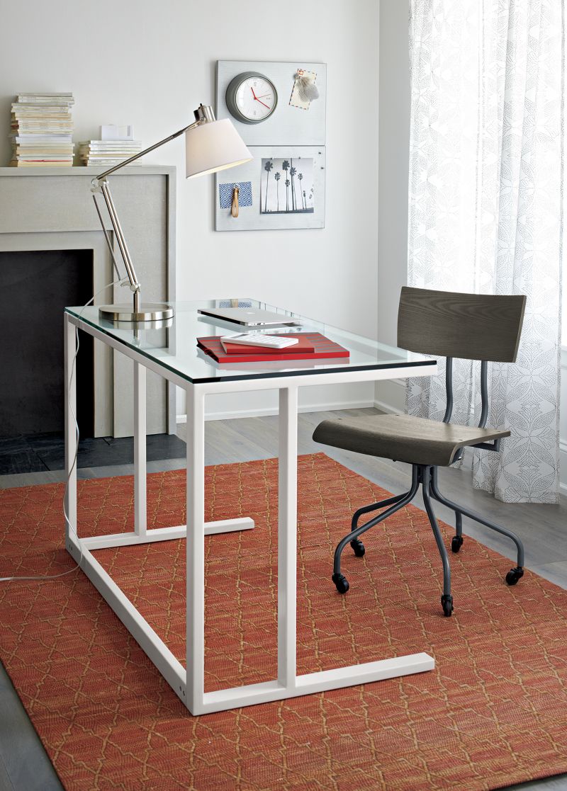 Pilsen Salt Desk - Crate and Barrel | Havenly