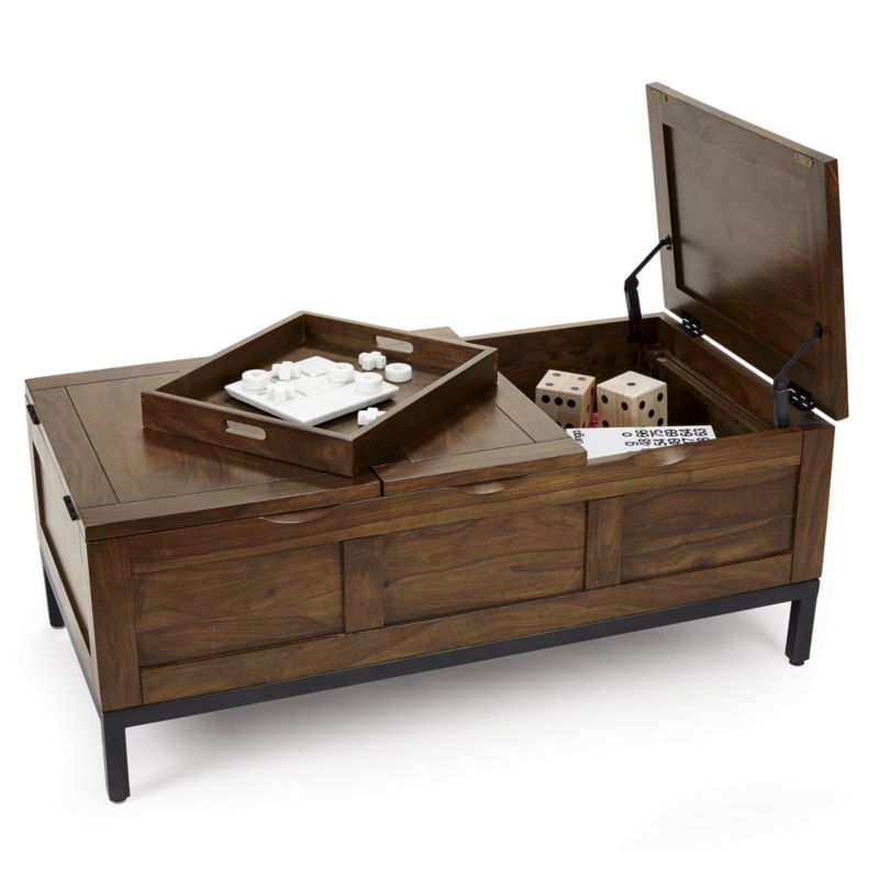 crate and barrel tucker coffee table