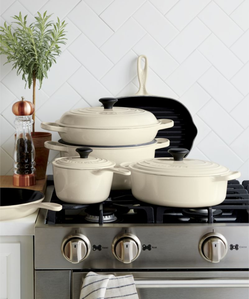 Le Creuset Signature 3.5 qt. Cream Everyday Pan - Blueprint