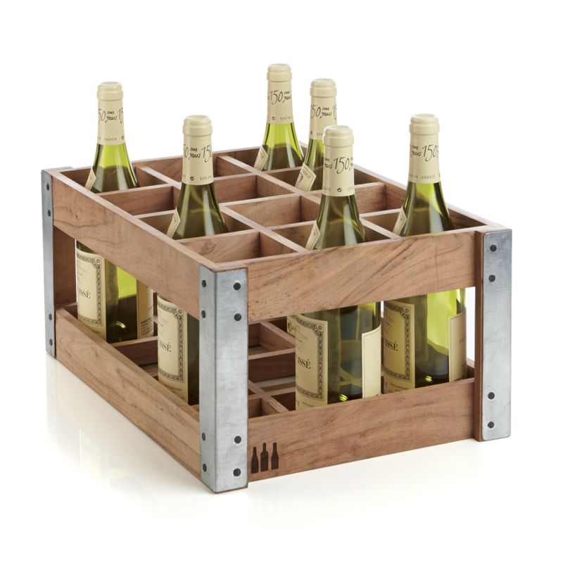 Crate barrel wine online rack