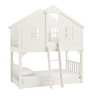 Twin Bunk Bed Pottery Barn Kids Havenly, Tree House Twin Over Bunk Bed