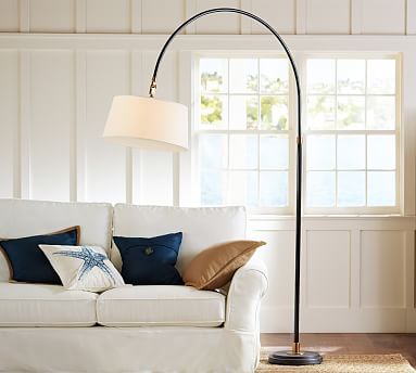 Winslow Arc Sectional Floor Lamp White, Sectional Floor Lamp