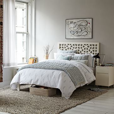 West elm shop moroccan headboard