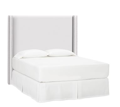 Harper Upholstered Non Tufted Tall, Tall Upholstered Headboard Queen Bed