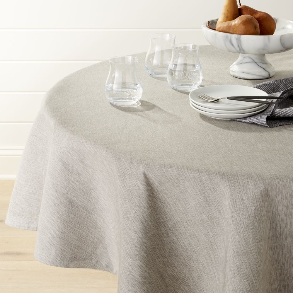 crate and barrel round tablecloth