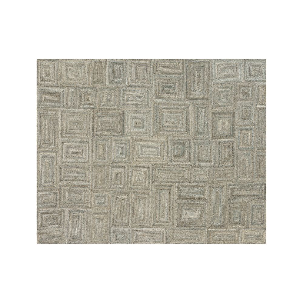 Presley Arctic Heathered Area Rug 8'x10' Crate and Barrel Havenly