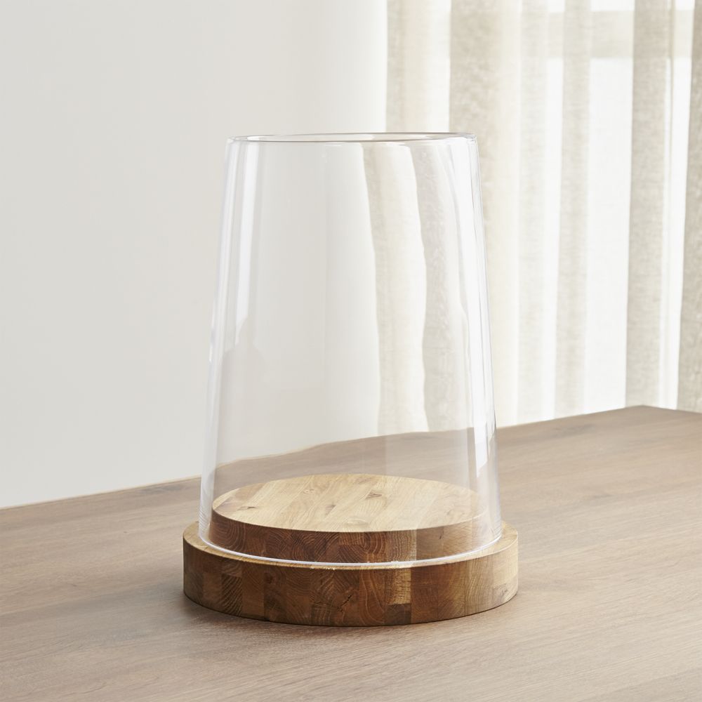 Ellery Hurricane Candle Holder Crate and Barrel Crate and Barrel Havenly