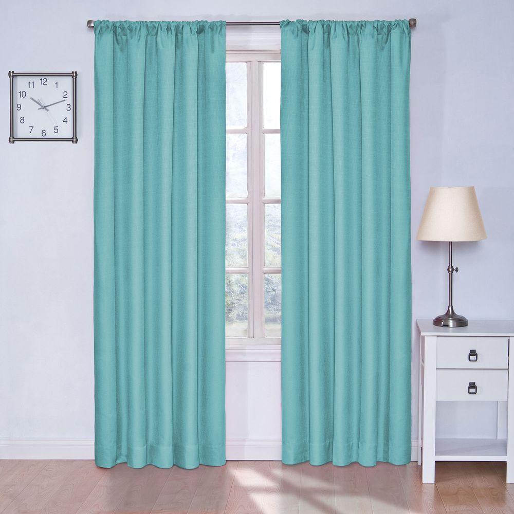 Eclipse Kendall Blackout Turquoise, Light Turquoise Curtains